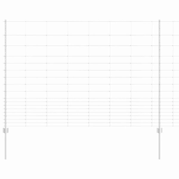 vidaXL Plot a stĺp Strieborná 1,5 x 25 m Oceľ