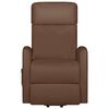 vidaXL Zdvíhacie masážne kreslo hnedé umelá koža