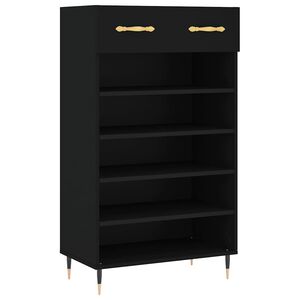 vidaXL Botn&iacute;k čierny 60x35x105 cm kompozitn&eacute; drevo