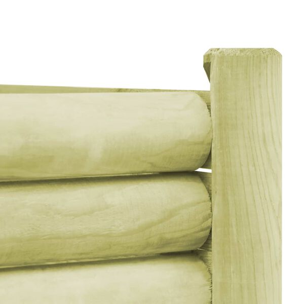 vidaXL Vyvýšený záhradný záhon, impregnovaná borovica 100x60x42 cm