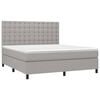 vidaXL Boxspring posteľ s matracom svetlosiv&aacute; 100x200 cm l&aacute;tka