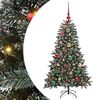 vidaXL Umel&yacute; vianočn&yacute; stromček Zelen&aacute; 120 cm PVC, plast a oceľ