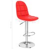 vidaXL Barová stolička, červená, umelá koža