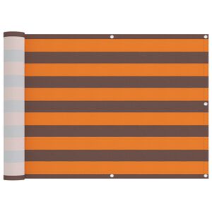vidaXL Balk&oacute;nov&aacute; obrazovka Oranžov&aacute; a hned&aacute; 75 x 200 cm
