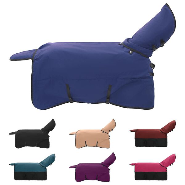 vidaXL Pl&aacute;&scaron;ť pre kone Tmavozelen&aacute; a čierna 165 cm Polyester