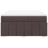 vidaXL Boxspring posteľ s matracom tmavohned&aacute; 160x200 cm l&aacute;tka