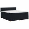vidaXL Posteľ boxspring s matracom Čierna 140 x 190 cm L&aacute;tka