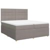 vidaXL Boxspring posteľ s matracom sivohned&yacute; 200x200 cm l&aacute;tka