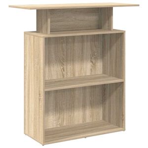 vidaXL Recepčn&yacute; pult, dub sonoma, 100x40x104 cm, imit&aacute;cia dreva