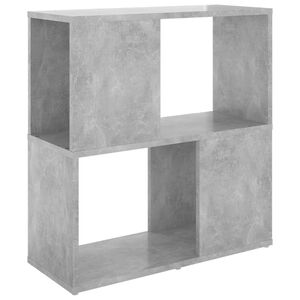 vidaXL Knižnica bet&oacute;nov&aacute; siv&aacute; 60x24x63 cm drevotrieska