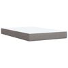 vidaXL Boxspring posteľ s matracom sivohned&aacute; 120x190 cm l&aacute;tka