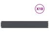 vidaXL Obruby tr&aacute;vnika 10 ks Antracit Oceľ valcovan&aacute; za studena