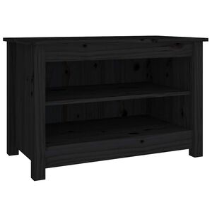 vidaXL Skrinka na top&aacute;nky čierna 70x38x45,5 cm mas&iacute;vna borovica