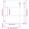 vidaXL Záhradná brána Čierna 85 x 150 cm Povrchovo upravená oceľ