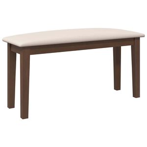 vidaXL Lavica 90 cm Hned&aacute; Mas&iacute;vna Drevo Guma