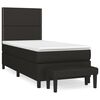 vidaXL Boxspring posteľ s matracom čierna 100x200 cm l&aacute;tka