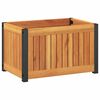 vidaXL Z&aacute;hradn&yacute; kvetin&aacute;č 45x30x27,5 cm mas&iacute;vna ak&aacute;cia a oceľ