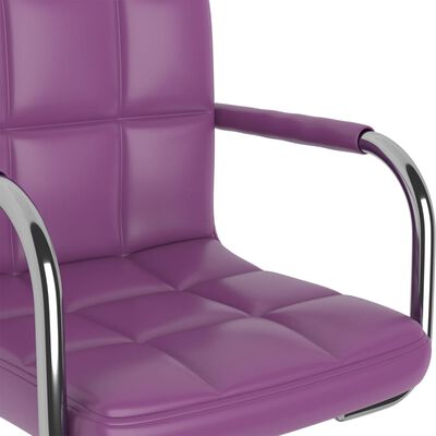 vidaXL Jedálenská stolička fialová umelá koža
