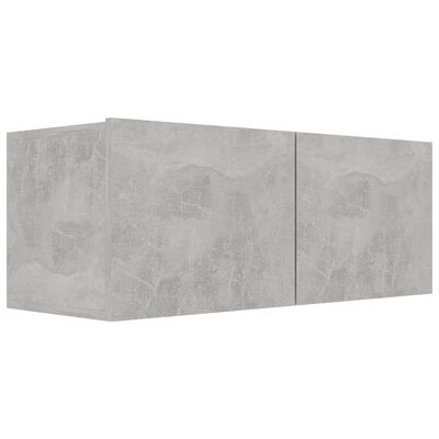 vidaXL 7-dielna súprava TV skriniek betónovo-sivá drevotrieska
