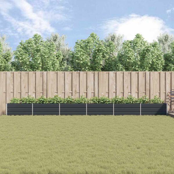 vidaXL Hrant&iacute;k Antracit 195 x 100 x 45 cm Pozinkovan&aacute; oceľ