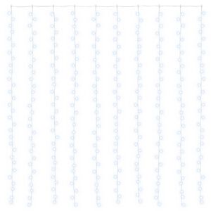 vidaXL Sveteln&yacute; z&aacute;ves 300 LED Studen&aacute; biela 300 x 300 cm