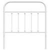 vidaXL Kovové čelo postele biele 90 cm