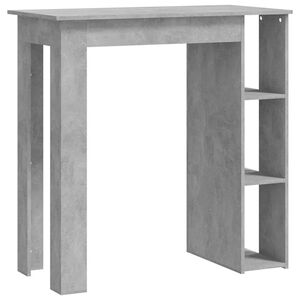vidaXL Barov&yacute; st&ocirc;l+polica, bet&oacute;nov&yacute; 102x50x103,5 cm, kompozitn&eacute; drevo