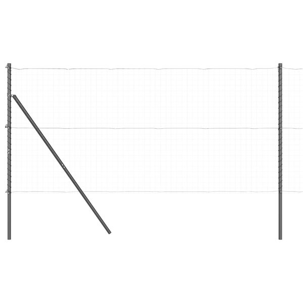 vidaXL Stĺp na plot. Iný 52 pcs Sivá 3,2 x 3,2 x 210 cm Oceľ