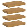 vidaXL Stenn&aacute; polica 4 ks B&eacute;žov&aacute; 40 x 23,5 x 3,8 cm Kompozitn&eacute; drevo