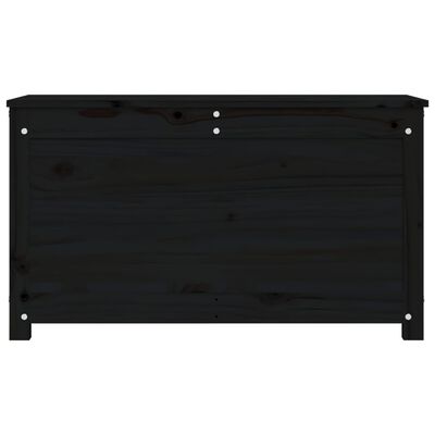 vidaXL Úložný box čierny 80x40x45,5 cm masívna borovica