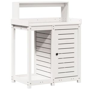 vidaXL St&ocirc;l na pres&aacute;dzanie s policami biely 82,5x50x109,5 cm borovica