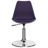 vidaXL Otočn&eacute; jed&aacute;lensk&eacute; stoličky 2 ks, fialov&eacute;, umel&aacute; koža