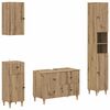 vidaXL S&uacute;prava k&uacute;peľňov&yacute;ch skr&iacute;ň v 4 kusoch ALKMAAR Dub artisan