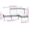 vidaXL 8-dielna záhradná sedacia súprava s vankúšmi sivá polyratanová
