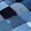 vidaXL Podložky na paletov&uacute; pohovku 3 ks, modr&eacute;, denim, patchwork