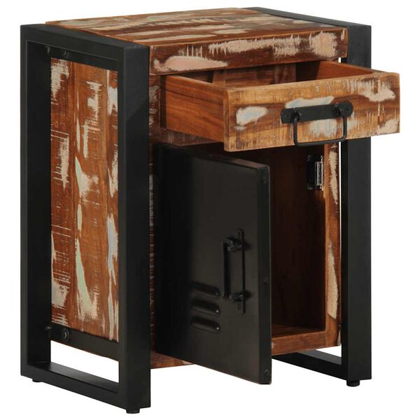 vidaXL Nočné skrinky 2 ks Viacfarebné masívne hrubé drevo Mango