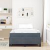 vidaXL Rám postele s matracmi Tmavo šedá 120 x 190 cm látka