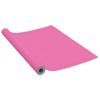 vidaXL Samolepiacia tapeta na nábytok lesklá ružová 500x90 cm PVC