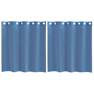 vidaXL Voile Z&aacute;clony s priechodkami 2 ks Royal Blue