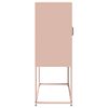 vidaXL Highboard Pink 68x39x107 cm Oceľ