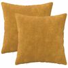 vidaXL Podložka 2 ks HEERLEN Žlt&aacute; 40 x 40 cm Mikrovl&aacute;kno fleece