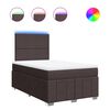 vidaXL Boxspring posteľ s matracom tmavohned&aacute; 120x200 cm l&aacute;tka