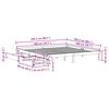 vidaXL Posteľný rám so zásuvkami 200x200 cm borovicový masív