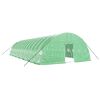 vidaXL F&oacute;liovn&iacute;k s oceľov&yacute;m r&aacute;mom zelen&yacute; 84 m&sup2; 14x6x2,85 m