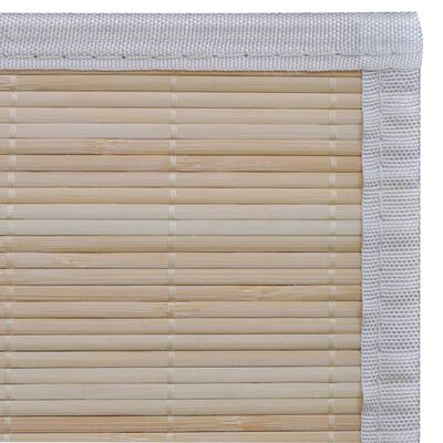 vidaXL Obdĺžnikové prírodné bambusové podložky 4 ks 120x180 cm