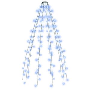 vidaXL Sveteln&aacute; sieť na vianočn&yacute; stromček 150 LED, modr&aacute; 150 cm