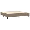 vidaXL Boxspring posteľ s matracom sivohned&yacute; 200x200 cm l&aacute;tka
