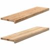 vidaXL Schodiskov&eacute; stupne 2 ks 100x25x2 cm neo&scaron;etren&yacute; dubov&yacute; mas&iacute;v