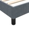 vidaXL Posteľn&yacute; r&aacute;m boxspring s matracom tmavosiv&yacute; 90x220 cm zamat