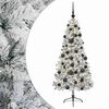 vidaXL Umel&yacute; vianočn&yacute; stromček s vianočn&yacute;mi guľami 120 cm 150 LED